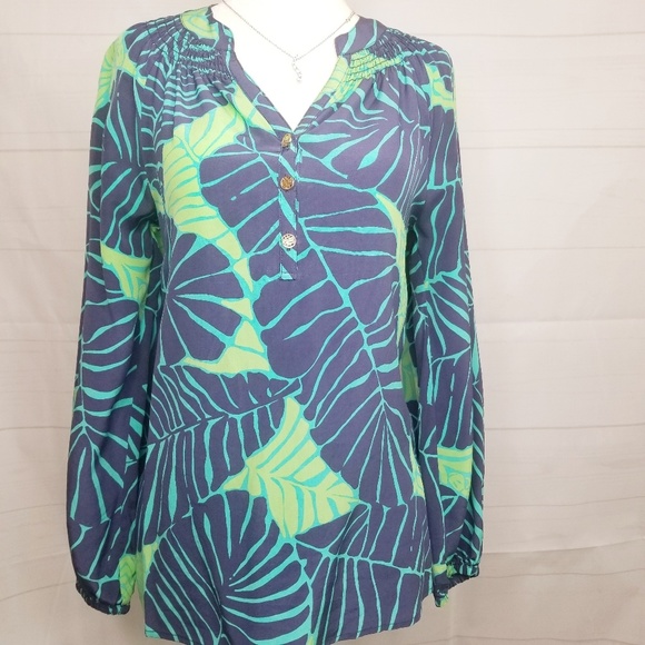 Lilly Pulitzer Elsa Under The Palms Top. XXS - Picture 3 of 7